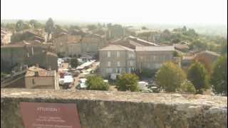 preview picture of video 'View from the tower of Chateau Duras'