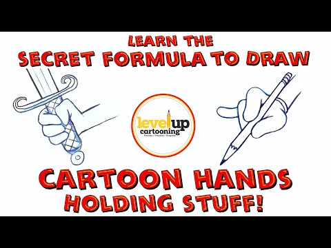 How to Draw Cartoon Hands Holding Stuff Easy Step by Step