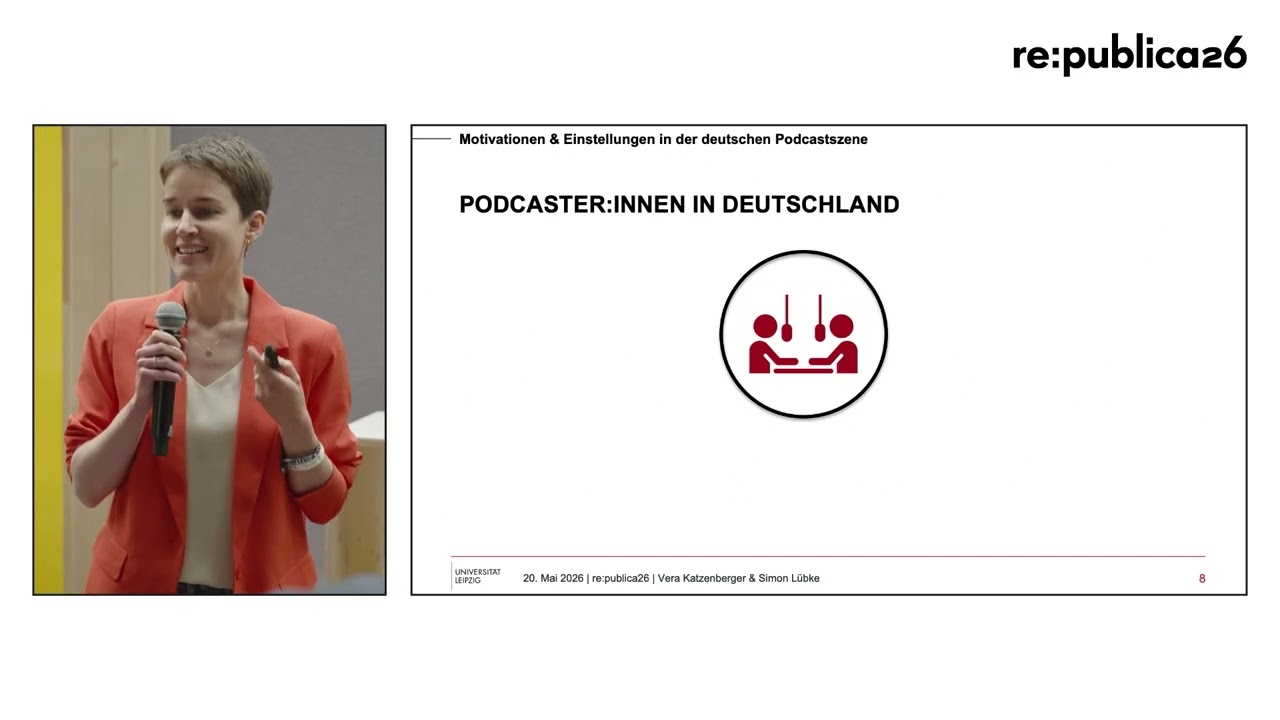 re:publica 26: Wer sendet hier eigentlich? Motivationen & Einstellungen in der deutschen Podcasts…