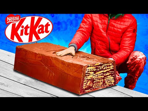 Giant KitKat | How to Make The World’s Largest DIY KitKat by VANZAI COOKING