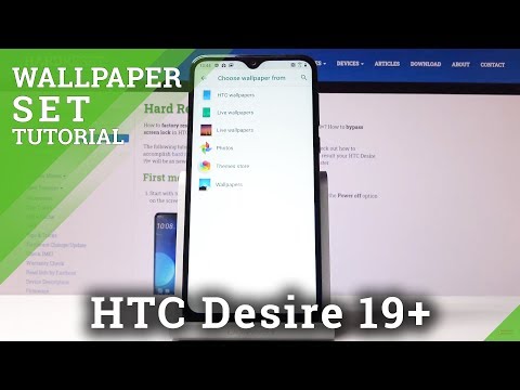 How to Change Wallpaper in HTC Desire 19+ - Refresh Home Screen