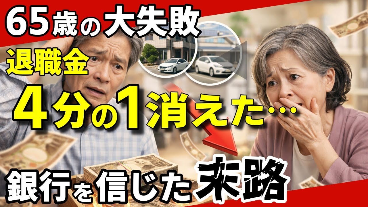 【老後資金】退職金2000万円が4分の1に…銀行員を信じた65歳夫婦の末路