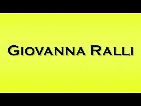 Pronunciation of Giovanna Ralli