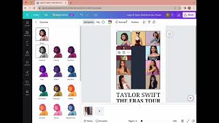 Taylor Swift Eras Tour Poster Canva Tutorial | Easy Step By Step PixelsbyPiper