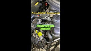 Mercedes W166 ML350/ML400/ML550/ML63, GLE, misfire on cold start, and Purge valve replacement