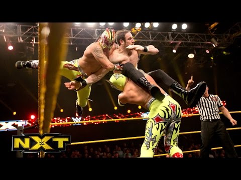 The Lucha Dragons vs. The Vaudevillains - NXT Tag Team Championship Match - WWE NXT, January 8, 2015