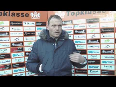 Joseph Oosting na de wedstrijd WKE - AFC