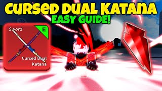 How To Get Cursed Dual Katana ( Puzzle ) *EASY GUIDE* In Blox Fruits