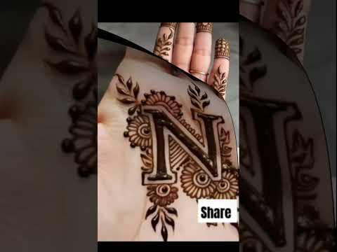 K, H, N, J,  L,M ♥️ letter  broken heart henna tattoo #hennaart #shorts #tattoo #art 🌿💞🌹🕋🤲🧕