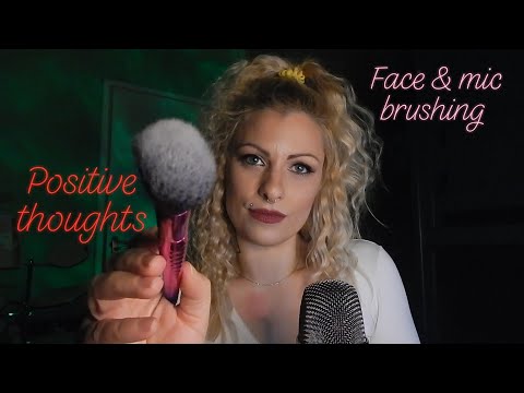 ASMR // Brushing your Face & Mic