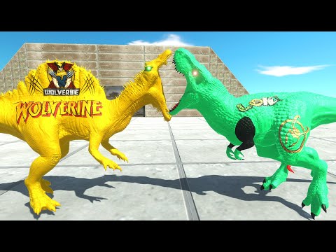 LOKI T REX CASTLE DEATH RUN - Animal Revolt Battle Simulator