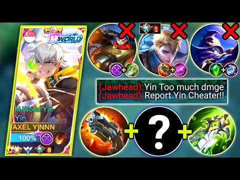 YIN SIDELANE MONSTER | INSTANT DELETE ENEMY IN SECONDS | YIN BEST BUILD & EMBLEM 2023 | MLBB