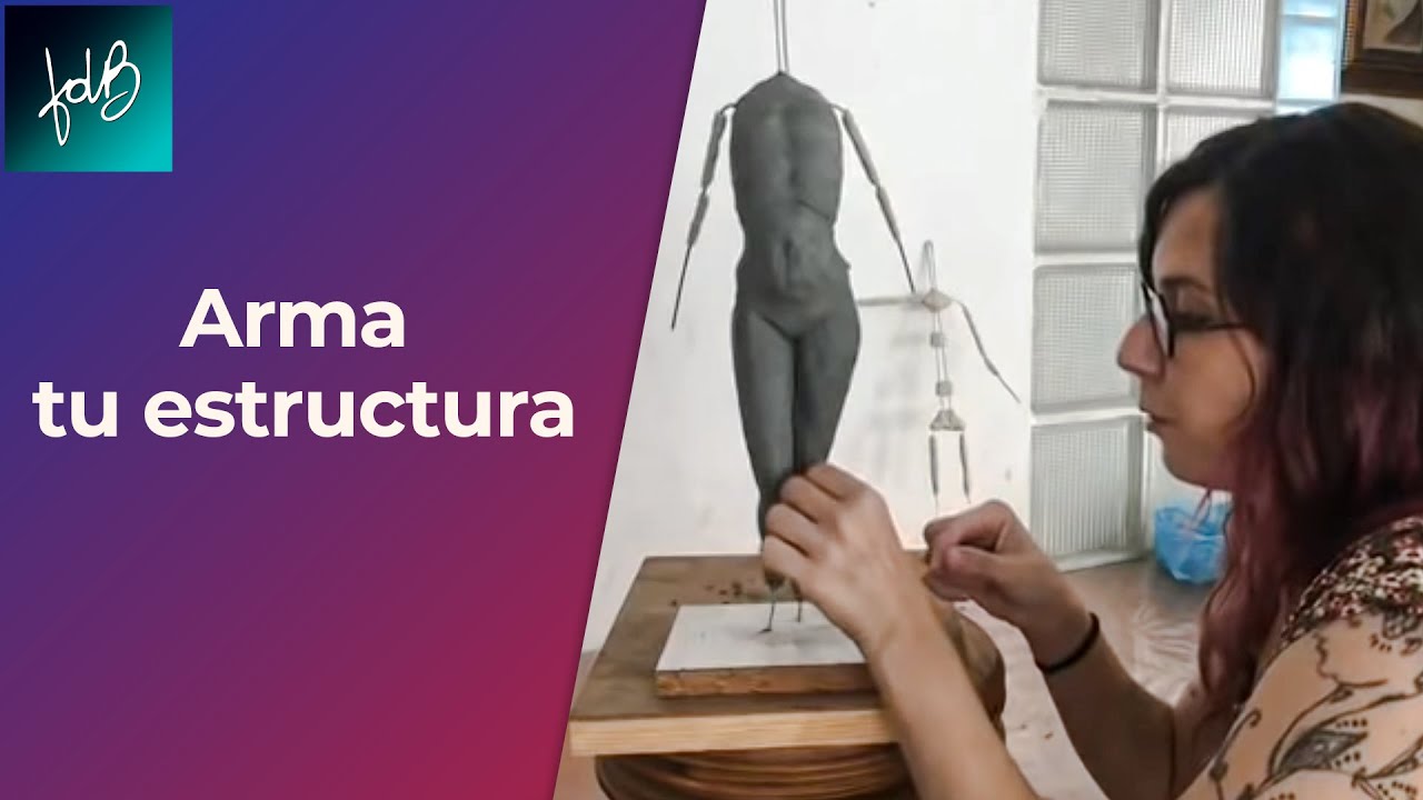 Estructura para escultura de figura humana + uso de plasticera: Clase Gratuita