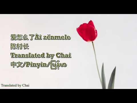 爱怎么了(Ai Zen Me Le)-陈村长Chen Cun Zhang  Lyrics 歌词 Chinese/Pinyin/Myanmar Translation