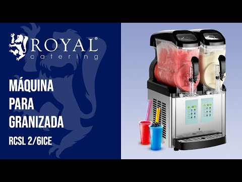 vídeo - Máquina de granizados - profesional - 2 x 8 L - panel de control digital - Royal Catering