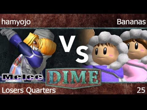 DIME 25 - FX | hamyojo (Sheik) vs Bananas (ICs) Losers Quarters - Melee
