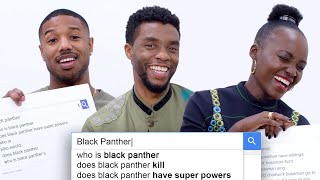Black Panther Cast Answer the Web&#39;s Most Searched Questions | WIRED