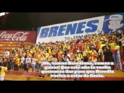 "HE-RE-DIANO" Barra: Garra Herediana &bull; Club: Herediano