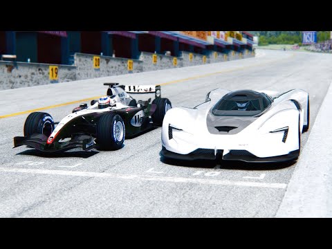 SRT Tomahawk vs McLaren F1 2004 at Monza GP