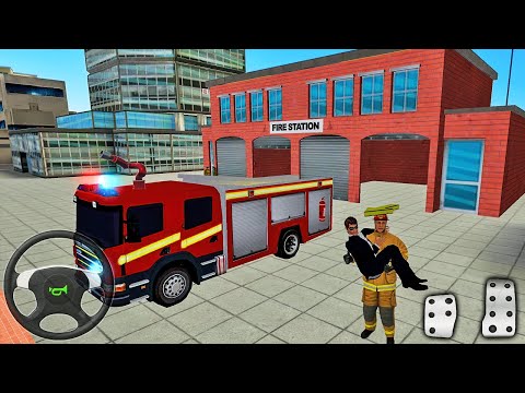 NY City FireFighter 2019 - Fire Truck Driver Rescues 3D #3 - Android Gameplay