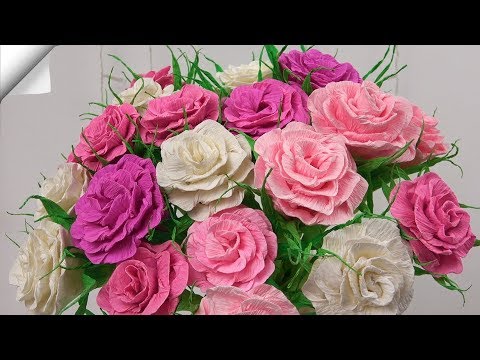 Beautiful paper flowers Easy paper crafts
