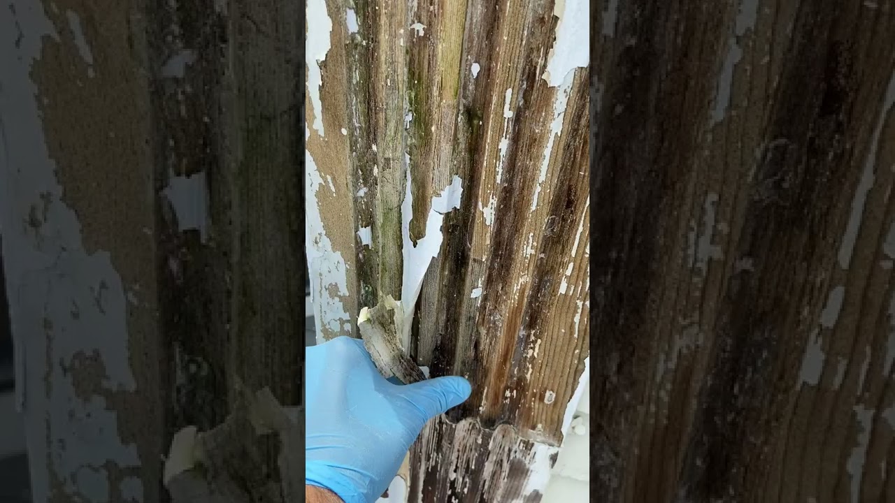 Old Wood Columns at a Nantucket Historic House