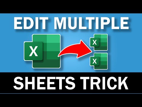 Use This Simple Trick to Edit Multiple Excel Worksheets At The Same Time