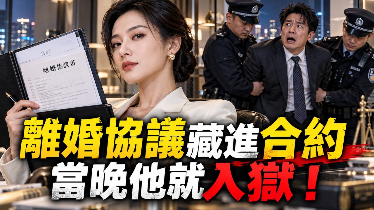 結婚15年，老公把離婚協議藏進合約騙我簽字，我沒鬧，他不知，我曾是華爾街風控高手，當晚他銼鐺入獄