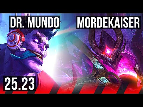 DR. MUNDO vs MORDEKAISER (TOP) | Dominating | KR Master | 25.23