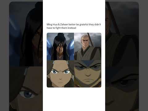 Zaheer And Ming Hua VS Aang And Katara