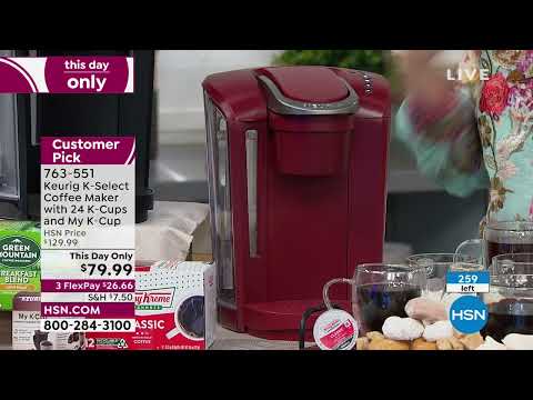 Keurig KSelect Coffee Maker with 24 KCups and My KCup