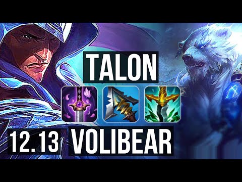 TALON vs VOLI (JNG) | 67% winrate, 1.1M mastery, 12/4/13 | EUW Master | 12.13