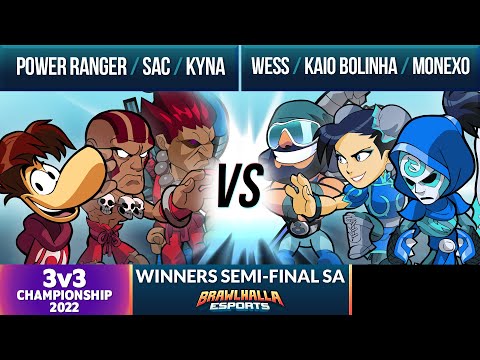 Power Ranger, Sac, & Kyna vs Wess, Kaio Bolinha, & Monexo - Winners Semi-Final - 3v3 Championship SA