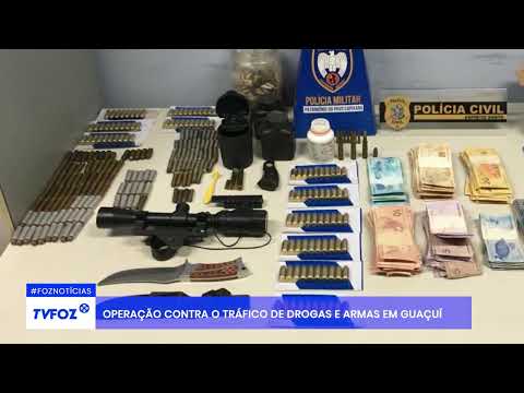Operação contra o tráfico de drogas e armas em Guaçuí