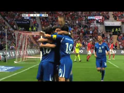 Schweiz vs. Italien 1 zu 1 - Ausgleich