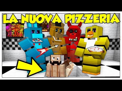 LA NOSTRA PRIMA NOTTE NELLA NUOVA PIZZERIA ANIMATRONICS! - Minecraft ITA