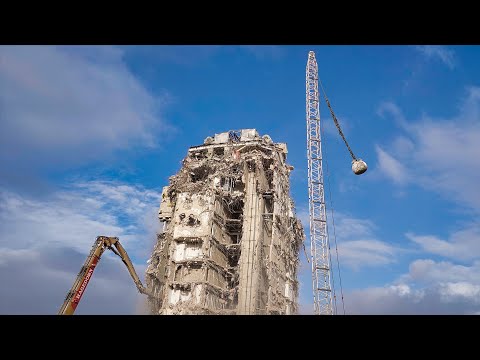 Demolition with Wrecking Ball