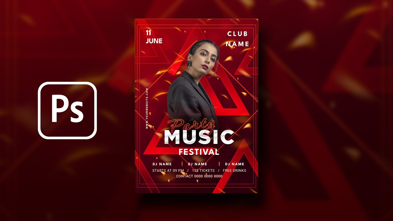 Electrifying Music Poster - Photoshop Tutorial - video 2