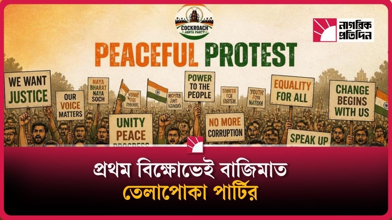 তেলাপোকা পার্টির প্রথম বিক্ষোভ: ৫ দফা দাবিতে উত্তাল দিল্লি