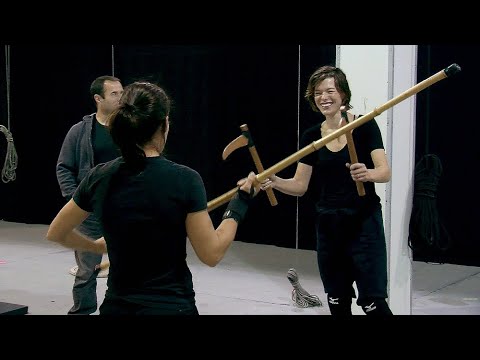 Milla Jovovich Training Stunts for «‎Resident Evil 5: Retribution» Behind The Scenes