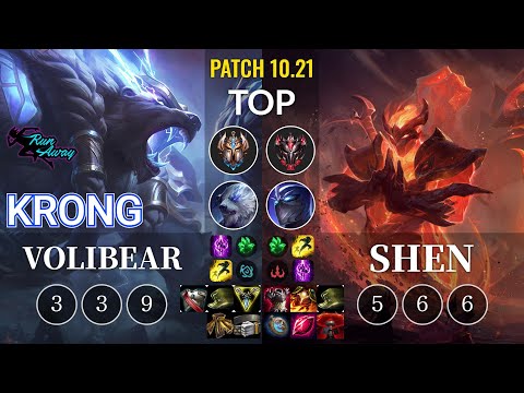 RNW KronG Volibear vs Shen Top - KR Patch 10.21