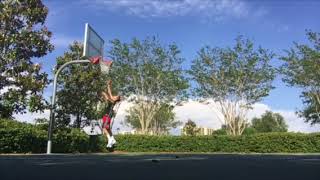 Adam-Michael McFarland practices his shooting in Orlando
