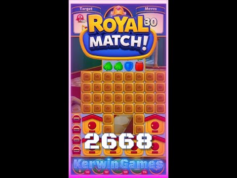 Royal Match Level 2668 - No Boosters Gameplay