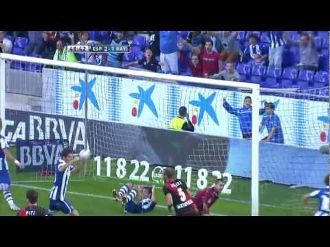 La Liga | Gol de Verdú (2-1) en el RCD Espanyol - Rayo Vallecano | 21-10-2012 | J8