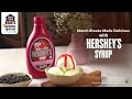 Hershey S Syrup Strawberry Syrup With Vanilla Ice Cream
