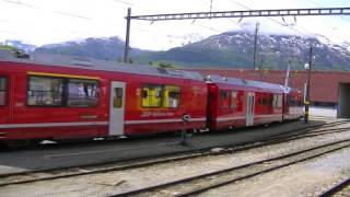 preview picture of video 'Rhätische Bahn - Strecke Bergün - Engadin - Klosters Platz'