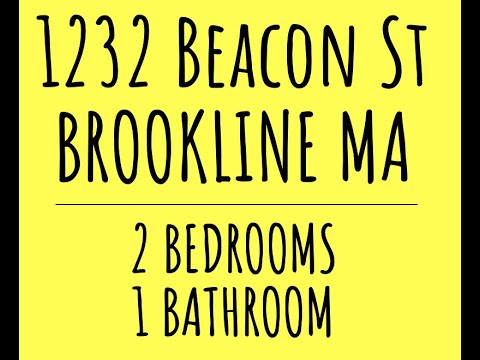 1232 Beacon St. 2 bedroom/1 bathroom. Super location!