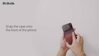 PITAKA Ultra-Slim iPhone Air Hoesje 600D MagSafe Ultra Dun Sunset video