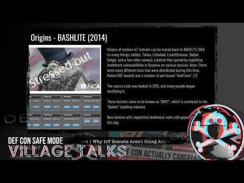 DEF CON Safe Mode IoT Village - Netspooky - Hella Booters, Why IoT Botnets Aren't Going Anywhere