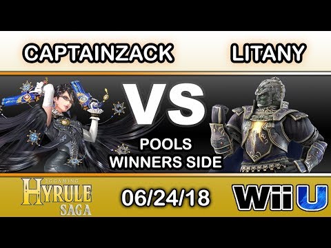 Hyrule Saga - CaptainZack (Bayonetta) Vs. xD HC | Litany (Ganondorf) Pools - Smash 4